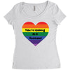You're Looking At A Rainbow Women's Triblend Scoop T-shirt