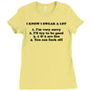 i know i swear a lot Ladies Fitted T-Shirt