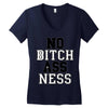 no bitch ass ness Women's V-Neck T-Shirt