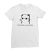 nevertheless, she purrsisted Ladies Fitted T-Shirt