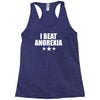 i beat anorexia Racerback Tank