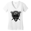 skull Women's V-Neck T-Shirt