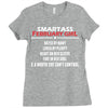 Smartass February Girl Ladies Fitted T-Shirt