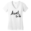 aunt to be Women's V-Neck T-Shirt