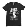 Best Friend Great Dane Ladies Fitted T-Shirt