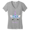 birthday unicorn family series brother Women's V-Neck T-Shirt