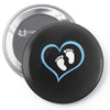 Baby Boy with Heart Any Name Customized Pin-back button