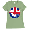 mod union jack, ideal gift, birthday present Ladies Fitted T-Shirt
