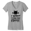 coffee drinkers Women's V-Neck T-Shirt
