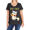 pawter cat Ladies Curvy T-Shirt