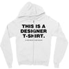 This is a Designer T-Shirt Zipper Hoodie