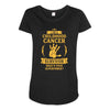 I Am A Childhood Cancer Survivor What's Your Superpower? Maternity Scoop Neck T-shirt
