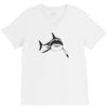 sharks with frickin laser beams t shirt soft funny austin powers tee d V-Neck Tee