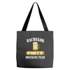 bachelor party drinking team wedding groomsmen bridal funny Tote Bags