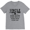 I Love You Uncle V-Neck Tee