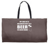beer drinkers beer diet balance Weekender Totes