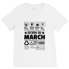 Born In March V-Neck Tee