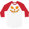 scary pumpkin face halloween 3/4 Sleeve Shirt