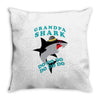 Grandpa Shark -Shark Do Do Do Throw Pillow