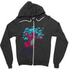 breaking bear Zipper Hoodie