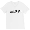 evolution of a rugby player t shirt top all black mens V-Neck Tee
