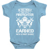 The Title Firefighter Not Earned From Fancy Degree Baby Onesie