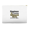 happiness is watching gilmore girls Accessory Pouches