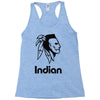 indian warrior fighter Racerback Tank