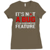 it's not a bug Ladies Fitted T-Shirt