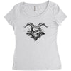 DEVIL 666 Women's Triblend Scoop T-shirt