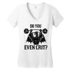 ancient swole'd dragon (black) Women's V-Neck T-Shirt