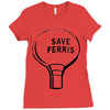 save ferrıs Ladies Fitted T-Shirt
