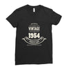premium vintage 1954 classic perfectly aged limited edition Ladies Fitted T-Shirt