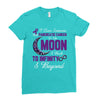 i love someone with pancreatic cancer to the moon &amp; back to infinity Ladies Fitted T-Shirt