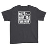 v3 eat sleep code Youth Tee