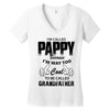 I'm Called Pappy  Because  I'm Way Too Cool To Be Called Grandfather Women's V-Neck T-Shirt