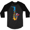 sax addict saxophone 3/4 Sleeve Shirt