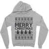 ugly merry christmas Zipper Hoodie