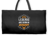 Legends are born in January Weekender Totes