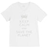 save the planet (2) V-Neck Tee