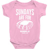 sundays are for football foot ball Baby Onesie