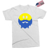 bearded smiley face Exclusive T-shirt