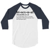 Bisexual Dictionary 3/4 Sleeve Shirt