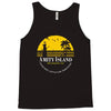 amity island jaws inspired movie shark printed Tank Top