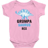 grumpa saurus rex Baby Bodysuit