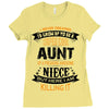 Super Cool Aunt Of A Freaking Awesome Niece Ladies Fitted T-Shirt
