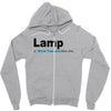 lamp   brick tamland likes this facebook thumbs up mens white t shirt Zipper Hoodie