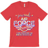 military, women's proud air force mom of her military son u T-Shirt