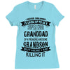 Super Cool Granddad Of A Freaking Awesome Grandson Ladies Fitted T-Shirt