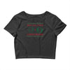 golden christmas Crop Top